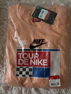 Nike Peach Short Sleeve Tour De Nike Graphic Tee